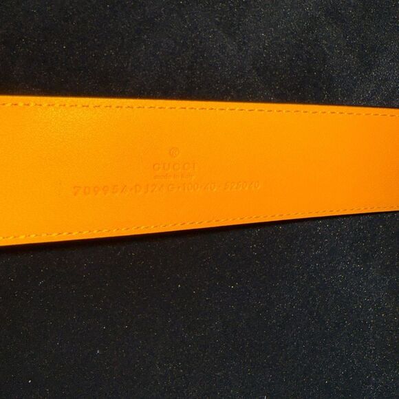 Brand new with box and dustbag Gucci two tone belt Gold buckle - Picture 6 of 10